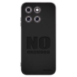 Fekete szilikon tok az alábbi mobiltelefonokra Motorola Moto G77 - No Excuses