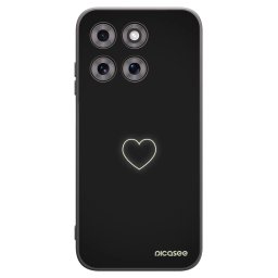 Fekete szilikon tok az alábbi mobiltelefonokra Motorola Moto G77 - Heart