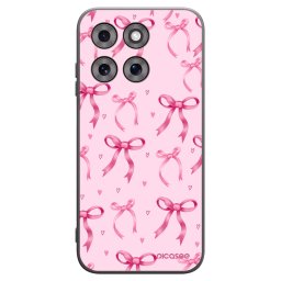 Fekete szilikon tok az alábbi mobiltelefonokra Motorola Moto G77 - Bow Aesthetic