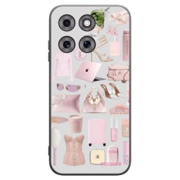 Fekete szilikon tok az alábbi mobiltelefonokra Motorola Moto G77 - Glam Babe