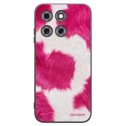 Fekete szilikon tok az alábbi mobiltelefonokra Motorola Moto G77 - Pink Moo