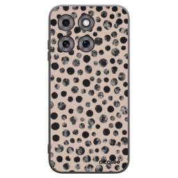 Fekete szilikon tok az alábbi mobiltelefonokra Motorola Moto G77 - Dots