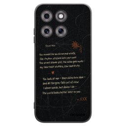 Fekete szilikon tok az alábbi mobiltelefonokra Motorola Moto G77 - POET