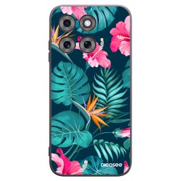 Fekete szilikon tok az alábbi mobiltelefonokra Motorola Moto G77 - Pink Monstera
