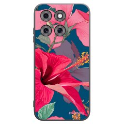 Fekete szilikon tok az alábbi mobiltelefonokra Motorola Moto G77 - Hibiscus