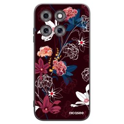 Fekete szilikon tok az alábbi mobiltelefonokra Motorola Moto G77 - Dark Meadow