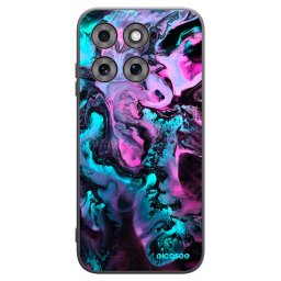 Fekete szilikon tok az alábbi mobiltelefonokra Motorola Moto G77 - Lean