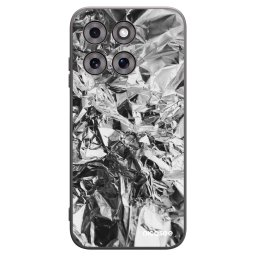 Fekete szilikon tok az alábbi mobiltelefonokra Motorola Moto G77 - Chrome