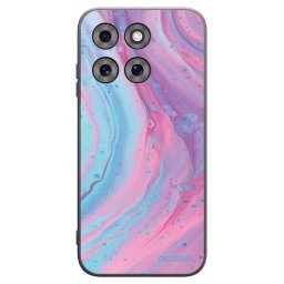 Fekete szilikon tok az alábbi mobiltelefonokra Motorola Moto G77 - Pink liquid