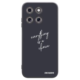 Fekete szilikon tok az alábbi mobiltelefonokra Motorola Moto G77 - Everything is a choice