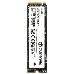 TRANSCEND MTE712A-VS1 512 GB ipari SSDM.2 2280, PCIe Gen4x4, M-Key, 3D TLC BiCS5, PE: 3K, kiterjesztett hőmérséklet, TCG