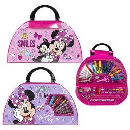 Minnie egér rajz szett 50 db tároló táskában