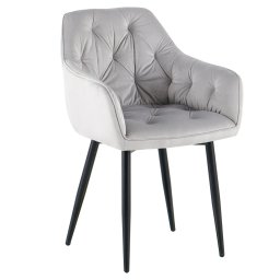Dizájnos fotel, sötétszürke Velvet szövet, FEDRIS 2 NEW