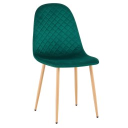 Szék, smaragd Velvet szövet/bükk, LEGA 2 NEW