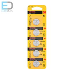 KODAK MAX LITHIUM CR2032 B5 (1db / ár) cat 30411579
