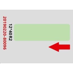 Niimbot címkék RP 12x40mm 160db zöld a D11 és D110 modellekhez