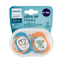 Philips Avent Ultra Air Happy játszócumi 6-18h 2x