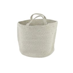 Tárolókosár fogantyúkkal COTTON HAVEN 35x35 cm - több színben Termék színe: Világosszürke
