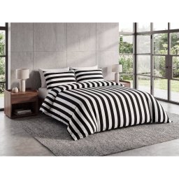 Pamut ágynemű STRIPE BALANCE fekete-fehér Ágyneműhuzat mérete: 70 x 90 cm | 140 x 200 cm