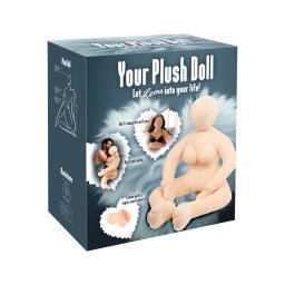 You2Toys - ölelhető plüss szexbaba maszturbátorral (testszínű)