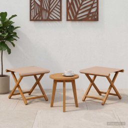 vidaXL Hintaágy 2 pcs Tömör Eukaliptusz Fa Tópszínű