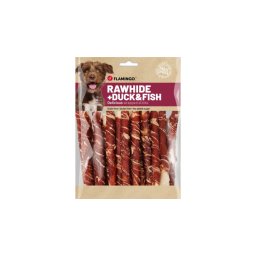 Flamingo jutalomfalat - Rawhide Stick nyersbőr kacsával és hallal 350 g