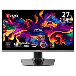 MSI Monitor GAMING MAG 272UP QD-OLED E16 26,5" UHD 3840x2160, 165Hz, 150000:1 CR, 250cd/m2, 0,03ms, 2x HDMI, DP, USB-C