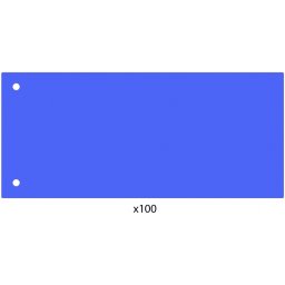 Elválasztócsík, 24x10,5 cm, 100 db/csomag PP Economix kék