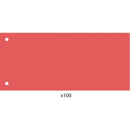 Elválasztócsík, 24x10,5 cm, 100 db/csomag PP Economix piros