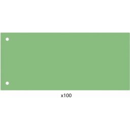 Elválasztócsík, 24x10,5 cm, 100 db/csomag PP Economix zöld