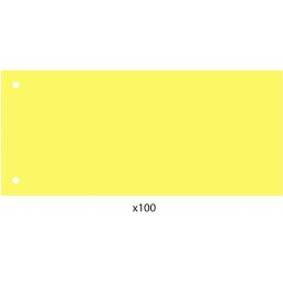 Elválasztócsík, 24x10,5 cm, 100 db/csomag PP Economix sárga
