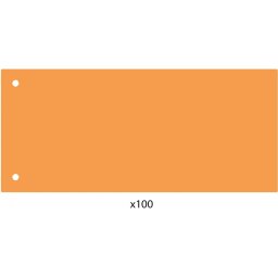 Elválasztócsík, 24x10,5 cm, 100 db/csomag PP Economix narancs