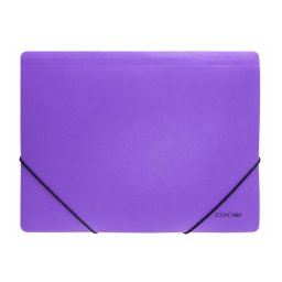 Gumis mappa A4, PP prespán mintás, Economix ibolya