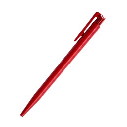 Golyóstoll 0,5mm, nyomógombos Eco Pen, test piros, írásszín kék
