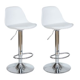 Velora Bar Line LUNA Pearl - formatervezett modern bárszék szett, fehér
