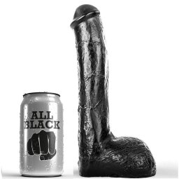 ALL BLACK - realisztikus anl vibrtor 23 cm