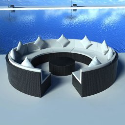 vidaXL 10-részes fekete polyrattan kerti bútorszett párnákkal