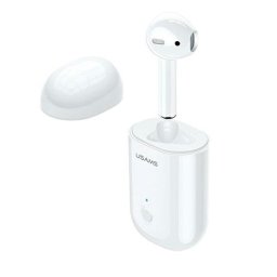 USAMS Bluetooth 5.0 Headset LB sorozat + dokkolóállomás fehér BHULB01 (US-LB001)