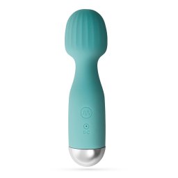 Crushious Wand vibráló, vízálló, USB-töltős 15 cm menta zöld