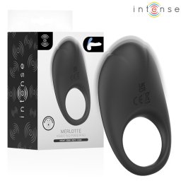 Intense pniszgyr rezg, csiklstimull 3 cm fekete USB-tlts