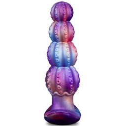 Balltak Anál plug 4 golyós textúrával 14 cm szilikon