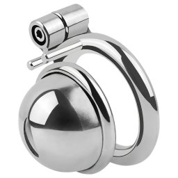 fetish collection - mini péniszketrec 3 cserélhető heregyűrűvel (ezüst)