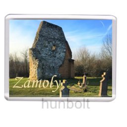 Zámoly Templomrom hűtőmágnes (műanyag keretes)