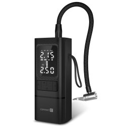 CONNECT IT AirFlow hordozható kompresszor/tápegység/zseblámpa/ FEKETE