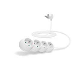 CONNECT IT hosszabbító kábel 230 V, 4 aljzat, 3 m, kapcsoló nélkül (fehér)