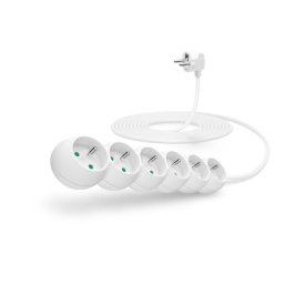 CONNECT IT hosszabbító kábel 230 V, 6 aljzat, 3 m, kapcsoló nélkül (fekete)