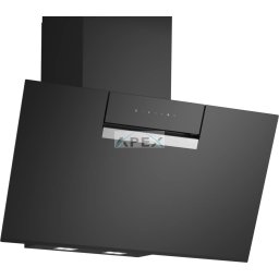 BOSCH DWK87FN60 Serie 4, Falra szerelhető páraelszívó, 80 cm, Fekete üveg