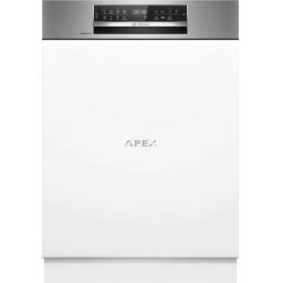 BOSCH SMI6ECS12E Serie 6 Félig beépíthető mosogatógép 60 cm, Szálcsiszolt acél