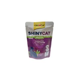 GimCat ShinyCat Broth Tonnetto con Salmone - leves tonhallal és lazaccal 70 g