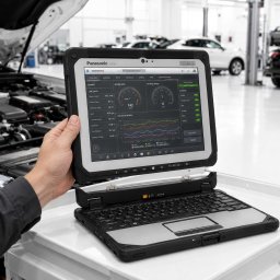 6-az-1-ben Rugged Panasonic Toughbook CF-20 mk1 m5-6Y57/8GB/256GB NVMe SSD/FHD/Touch/10,1"/4G/GPS/Toll/szétválasztható/dual kamera/vaku/bluetooth/wifi